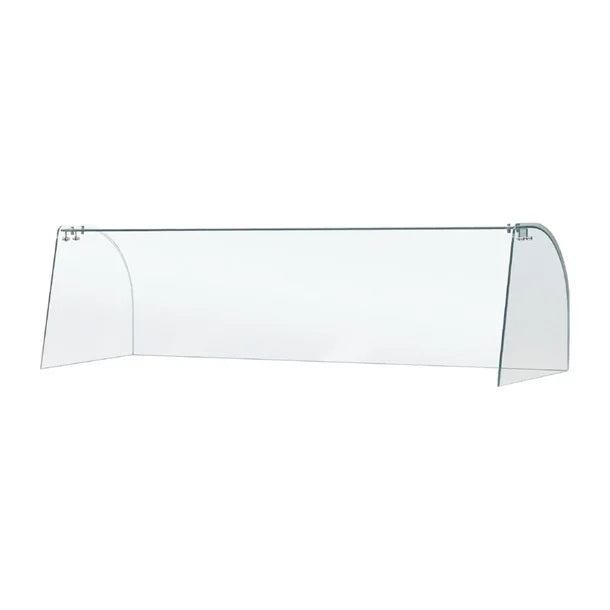 Curved Glass Sneeze Guard Assembly for CT395 - FT284