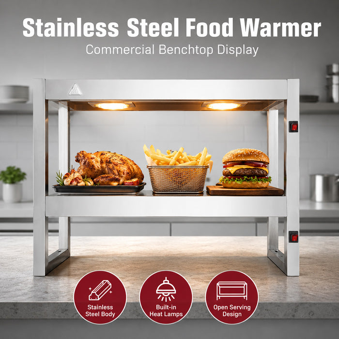 Benchstar Commercial Food Warmer with 4 Lamps – FW4L-092