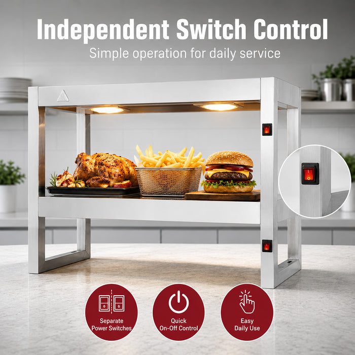 Benchstar Commercial Food Warmer with 4 Lamps – FW4L-092