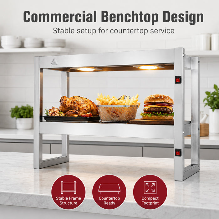 Benchstar Commercial Food Warmer with 4 Lamps – FW4L-092