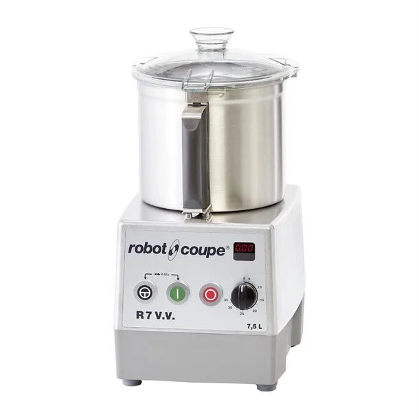 Robot Coupe Table Top Cutter Mixer - 7.5L Stainless Bowl - Variable Speed - R7 V.V.