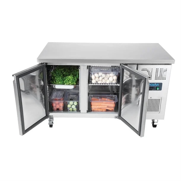 Polar U-Series 2 Door Counter Fridge 482L - UA047-A