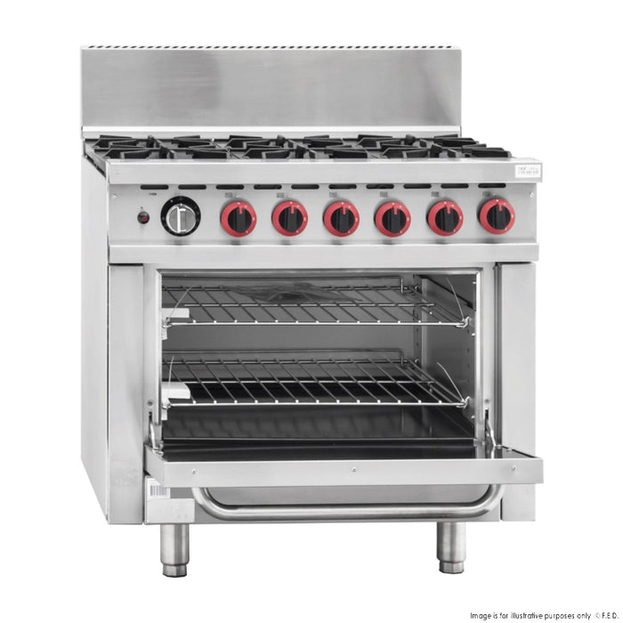 Gasmax 6 Burner With Oven Flame Failure - GBS6TS