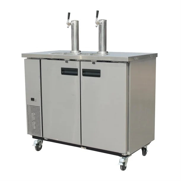 Polar G-Series Direct Draw Beer Dispenser (2 Keg 2 Tap) Stainless Steel - GE633-A