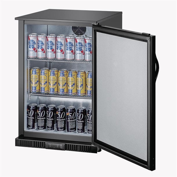 Polar G-series 850mm Single Door Back Bar Cooler Solid Door 128L - GE997-A