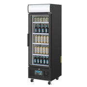 Polar G-Series 1 Door Upright Display Fridge 218L Black - GH426-A