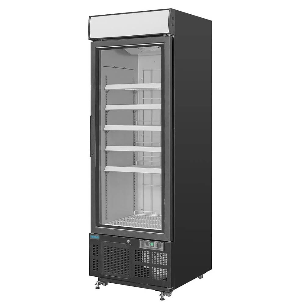 Polar G-Series 1 Door Upright Display Freezer 412L Black - GH428-A