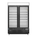 Polar G-Series 2 Door Upright Display Freezer 920L Black - GH429-A