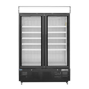 Polar G-Series 2 Door Upright Display Freezer 920L Black - GH429-A