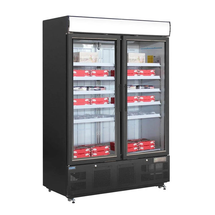 Polar G-Series Upright Display Freezer 920L Black - GH429-A