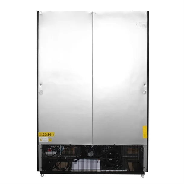 Polar G-Series 2 Door Upright Display Freezer 920L Black - GH429-A