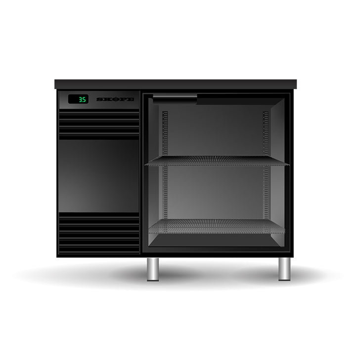 SKOPE Glass Chiller 1 Door - GC.1.GSW - Black