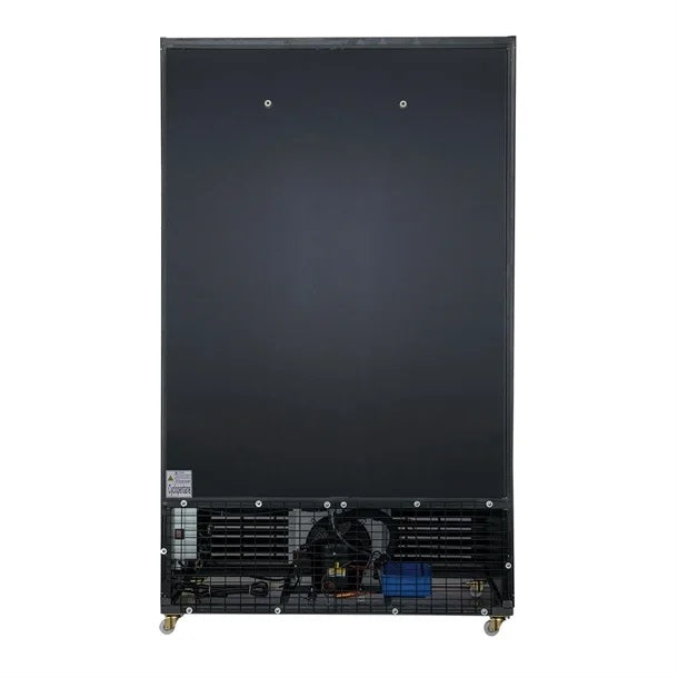 Polar G-Series 2 Door Upright Hinged Door Display Cooler with Light Box 950L Black - GM813-A