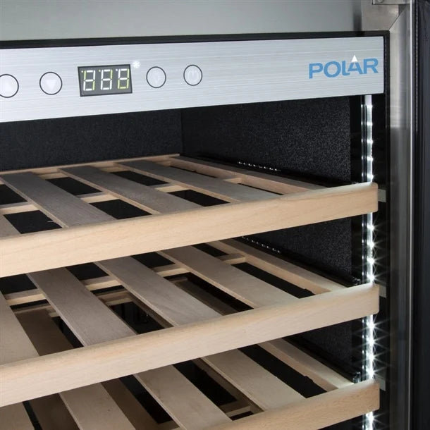 Polar G-Series Single Zone Wine Fridge Stainless Steel - 137 Bottle - GM888-A