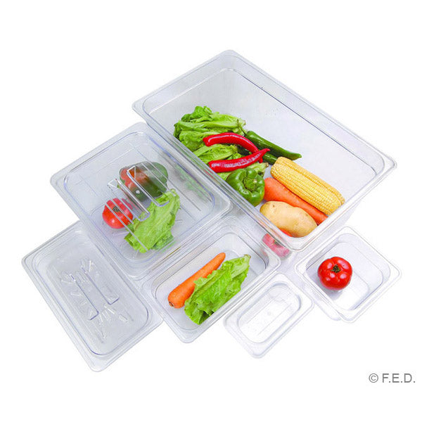 Food Tek Clear Poly Gastronorm Pan 1/1 GN x 65 mm - JW-P112