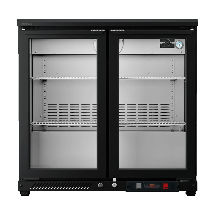 Hoshizaki 2 Door Glass Back Bar Fridge 137L - RBWE95-AU