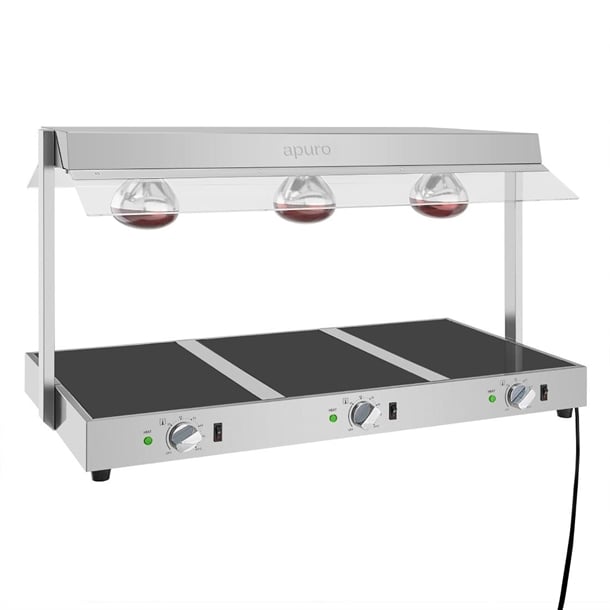 Apuro Food Warmer with Gantry 3x GN 1/1 - HT761-A