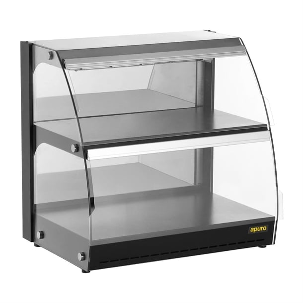 Apuro Self-Serve Heated Display Unit with Hinged Doors - HW921-A