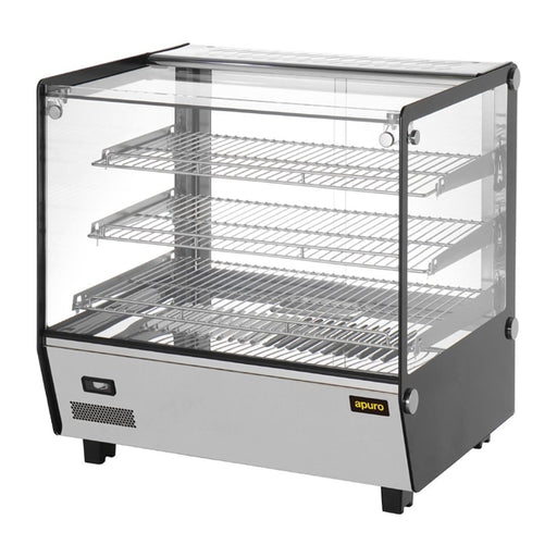 Apuro Square Countertop Heated Display Merchandiser 120Ltr - HW923-A