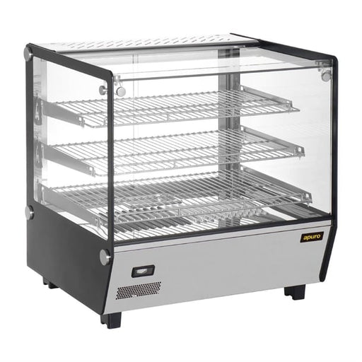 Apuro Square Countertop Heated Display Merchandiser 120Ltr - HW923-A