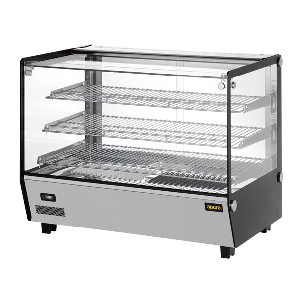 Apuro Square Countertop Heated Display Merchandiser 160Ltr - HW924-A