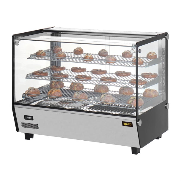 Apuro Square Countertop Heated Display Merchandiser 160Ltr - HW924-A