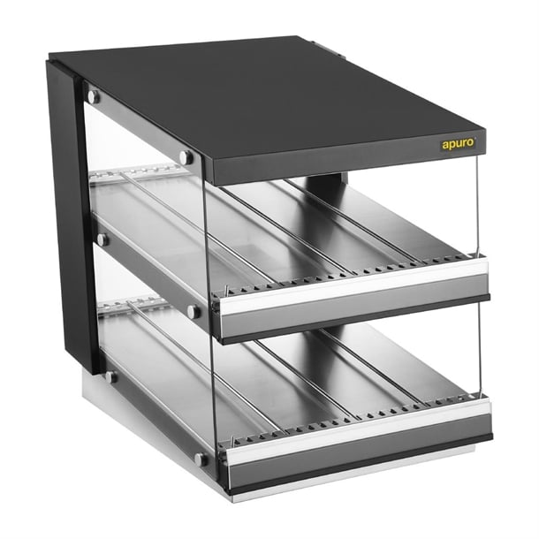 Apuro Sloped Chute Food Warmer 2 Shelf - HW925-A
