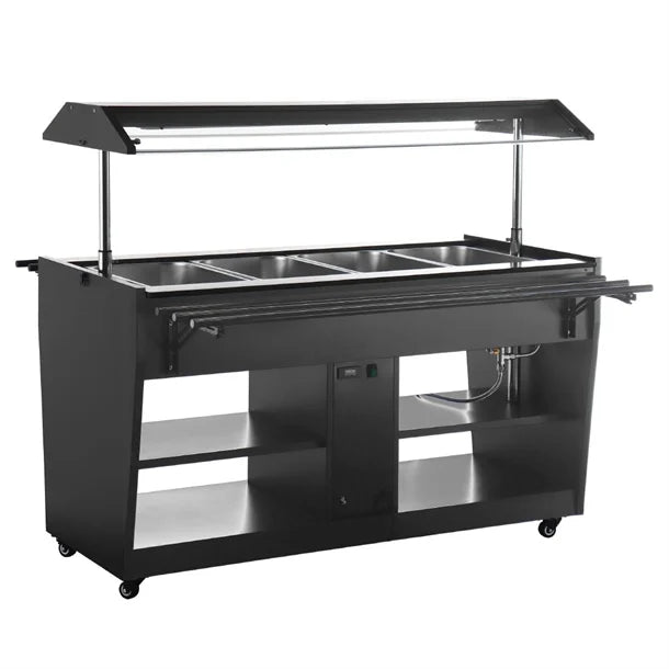 Apuro Heated Buffet Bar Black - JA179-A