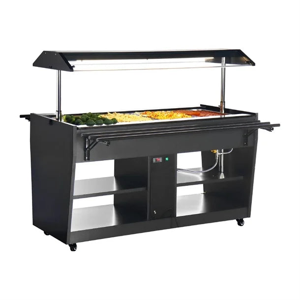 Apuro Heated Buffet Bar Black - JA179-A