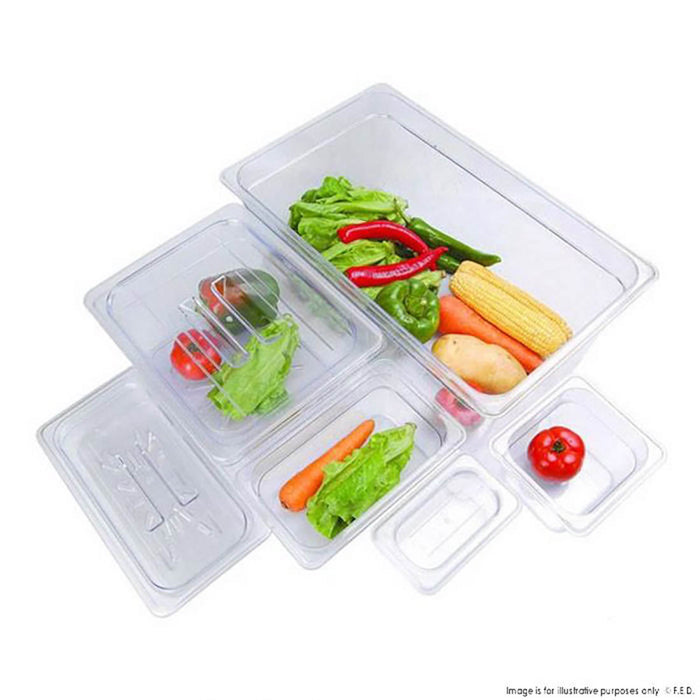 Food Tek Clear Poly Gastronorm Pan 1/2 GN x 65 mm - JW-P122