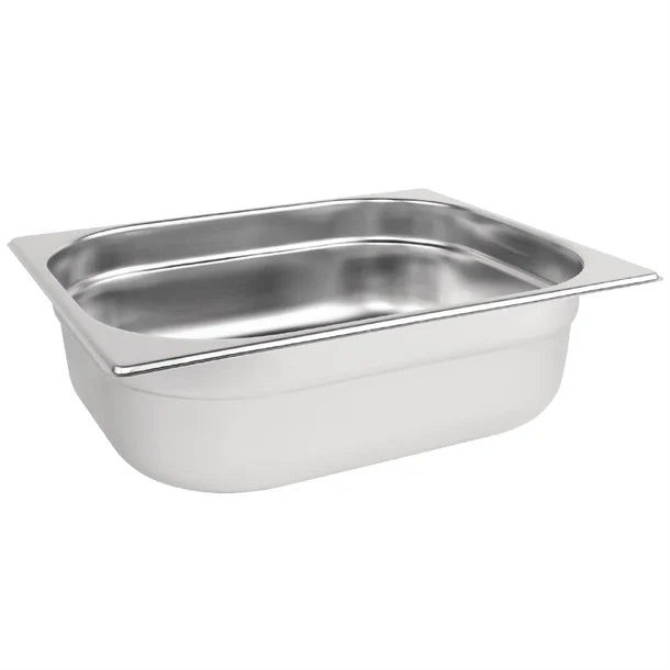 Vogue Stainless Steel Gastronorm Tray 1/2 (20 to 200mm Depths) - Depth: 65mm | Capacity: 4L | Code: DN715