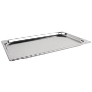 Vogue Stainless Steel Gastronorm Tray 1/1 (25 to 200mm Depths) - Depth: 25mm | Capacity: 3L | Code: DN707
