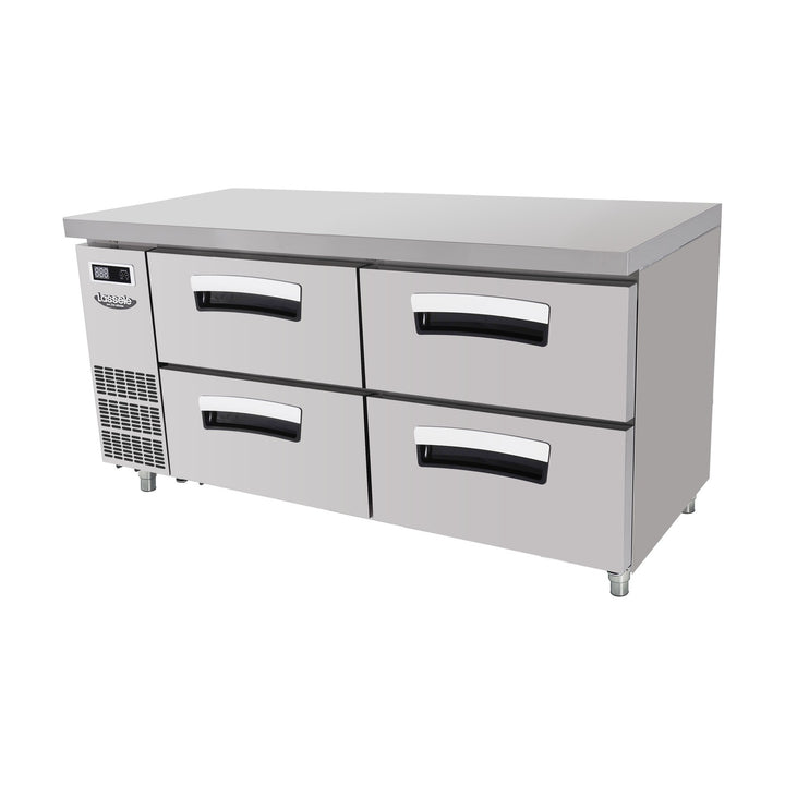 Lassele S Series 4 Drawer Under Bench Fridge 1500mm - LNRT-2B-15-VV