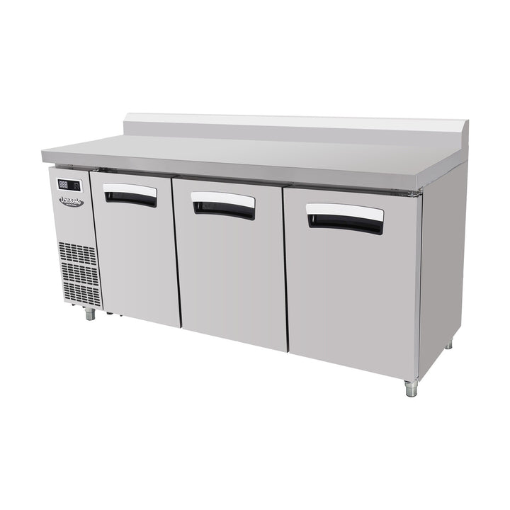 Lassele S Series 3 Door Worktop Fridge 1800mm - LWRT-3B-1800