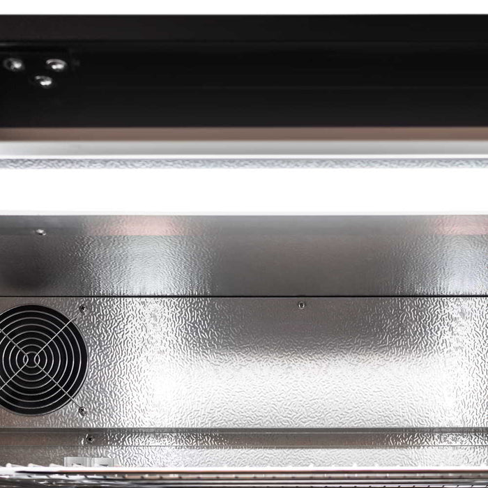 AG Twin Sliding Door Bar Fridge - Black Body & Doors 220L - BEER2-SD