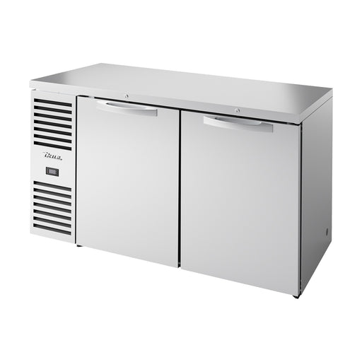 True Refrigeration Bar Refrigerator - Stainless Steel Ext - 2 Solid Swing Doors - TBR60-RISZ1-L-S-SS-2