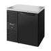 True Refrigeration Bar Refrigerator - Black Ext - 1 Solid Swing Door - TBR32-RISZ1-L-B-S-2
