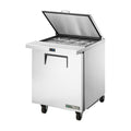 True Refrigeration Prep Table - 12x 1/6 Top Pans - 1 Solid Swing Door - Removable lids - TSSU-27-12M-C-HC FLID
