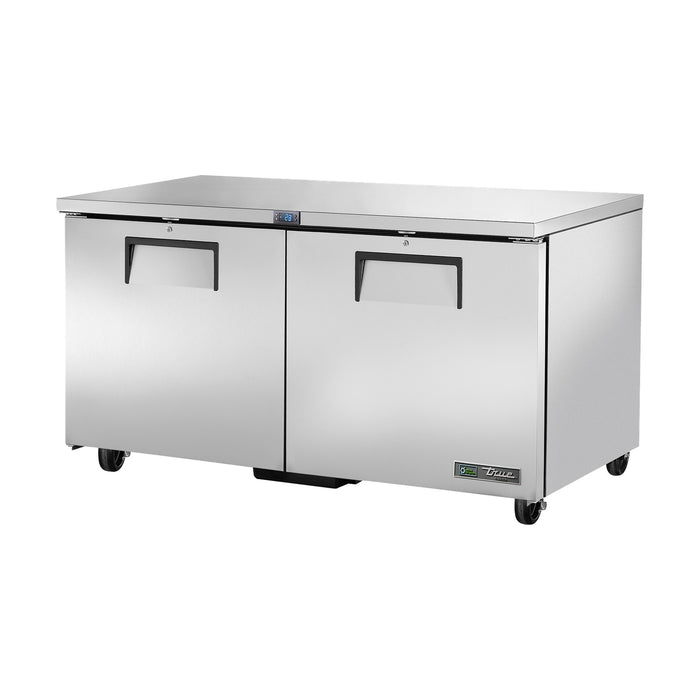True Refrigeration Undercounter Foodservice Freezer - 2 Solid Swing Doors - TUC-60F-HC