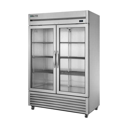 True Refrigeration Upright Foodservice Refrigeration - 2 Full Glass Swing Doors - T-49G-HC-FGD01