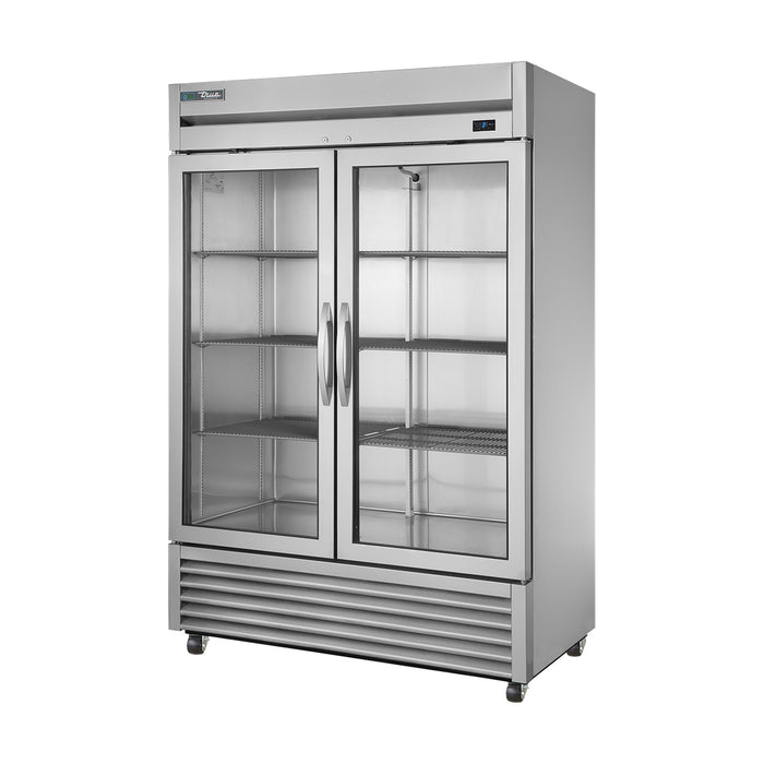 True Refrigeration Upright Foodservice Refrigeration - 2 Full Glass Swing Doors - T-49G-HC-FGD01