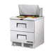 True Refrigeration Prep Table - 12x 1/6 Top Pans - 2 Drawers - TFP-32-12M-D-2-HC
