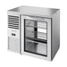 True Refrigeration "Pass-Thru" Bar Refrigerator - Stainless Steel Ext - 1 Glass Swing Door Front - 1 Glass Swing Door Rear - TBR36-PTSZ1-L-S-G-G-2