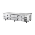 True Refrigeration Under-Equipment Refrigerator - 4 Drawers - Extended top - TRCB-82-86-HC
