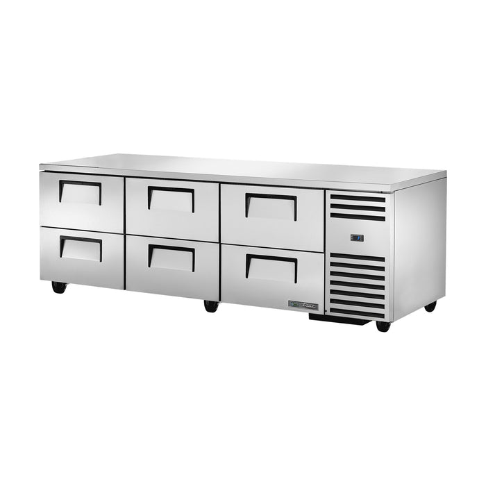 True Refrigeration Deep Undercounter Refrigerator - 6 Drawers - TUC-93D-6-HC