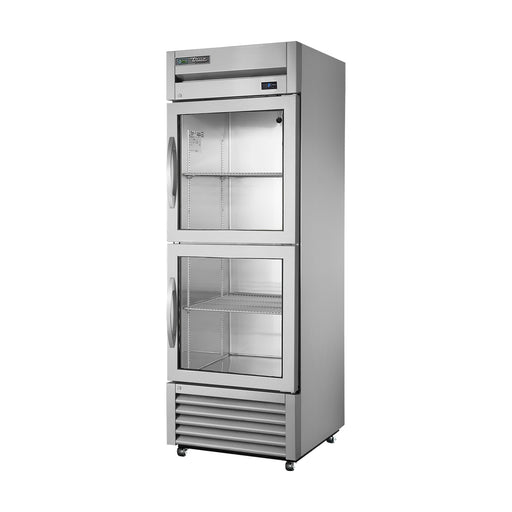 True Refrigeration Upright Foodservice Refrigerator - 2 Half Glass Swing Doors - T-23G-2-HC-FGD01