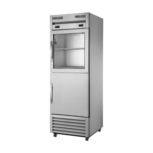 True Refrigeration Upright Foodservice "Dual Temperature" Cabinet - Split Half Glass + Half Solid Swing Doors - T-23DT-1-G-1-HC~FGD01