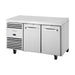 True Refrigeration 1/1 GN Counter Freezer - 2 Section - TCF1/2-CL-SS-DL-DR