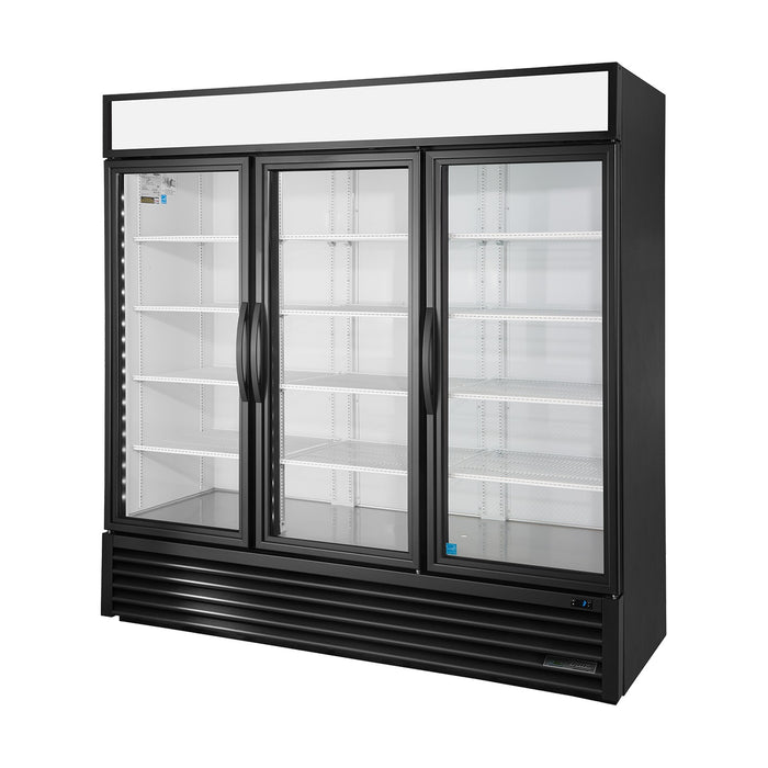 True Refrigeration Upright Retail Merchandiser Refrigerator - 3 Full Glass Swing Doors - GDM-72-HC~TSL01