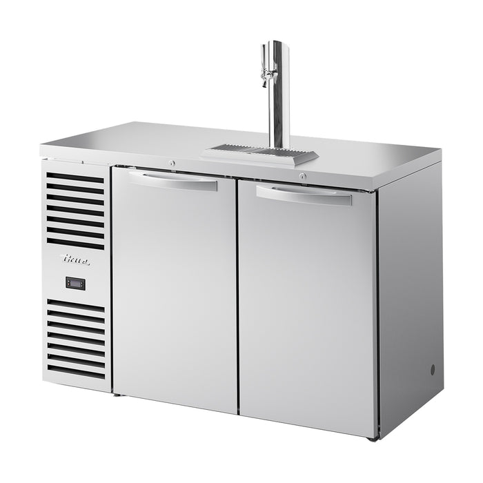 True Refrigeration Keg Chiller / Dispenser - Stainless Steel Ext - 2 Solid Swing Doors - TDR52-RISZ1-L-S-SS-2
